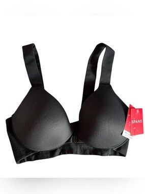 NWT Spanx Bra-llelujah Full Coverage Bra Black 32B Front Closure